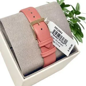 ???NWT ???MICHAEL KORS Three-Hand Grapefruit Leather Watch MK2964 Michael Kors Ladies Watch Camille MK2962 | Watches Prime main image 4